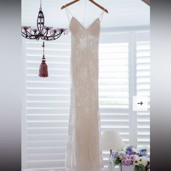 white lace midi dresses Cap Sleeve Lace Midi Dress In Ivory Nude